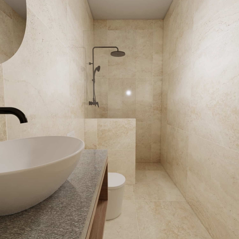 Houses for Sale Cape Verde – 3 Bed Cycas Townhouse at Djadsal Village, Sal - bathroom view