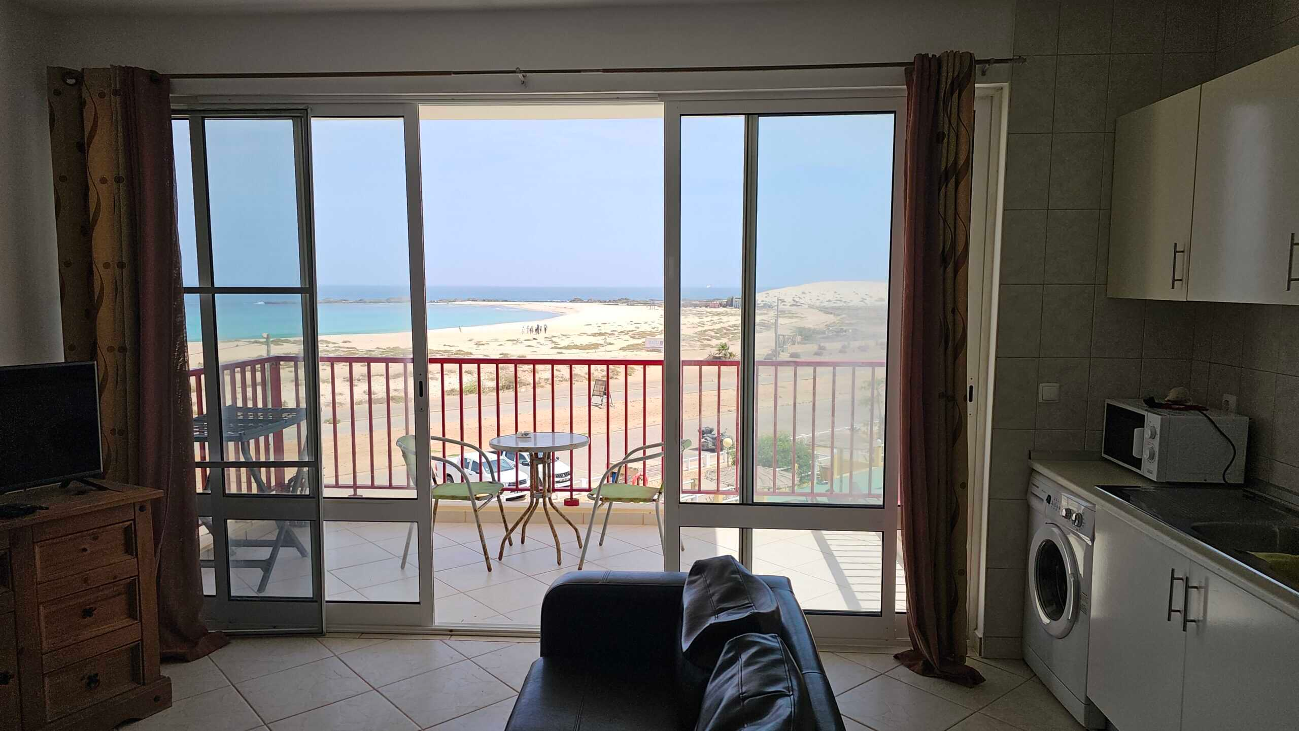 Property for Sale Cape Verde – 2-Bed Apartment with Sea Views at Vila Cabral II, Boa Vista - balcony view
