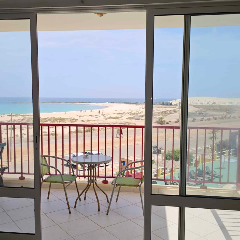 Property for Sale Cape Verde – 2-Bed Apartment with Sea Views at Vila Cabral II, Boa Vista - balcony view