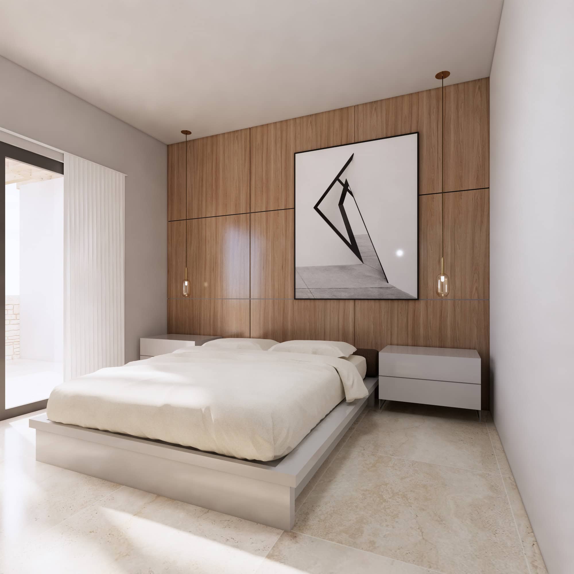 Houses for Sale Cape Verde – 3 Bed Cycas Townhouse at Djadsal Village, Sal - bedroom view