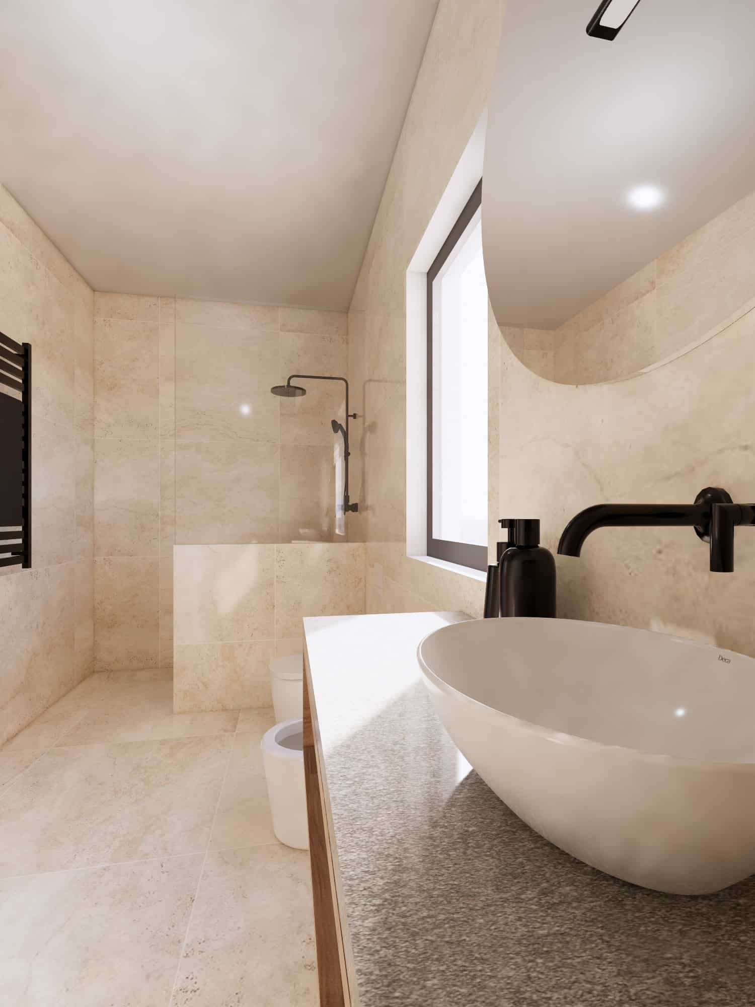 Houses for Sale Cape Verde – 3 Bed Cycas Townhouse at Djadsal Village, Sal - bathroom view