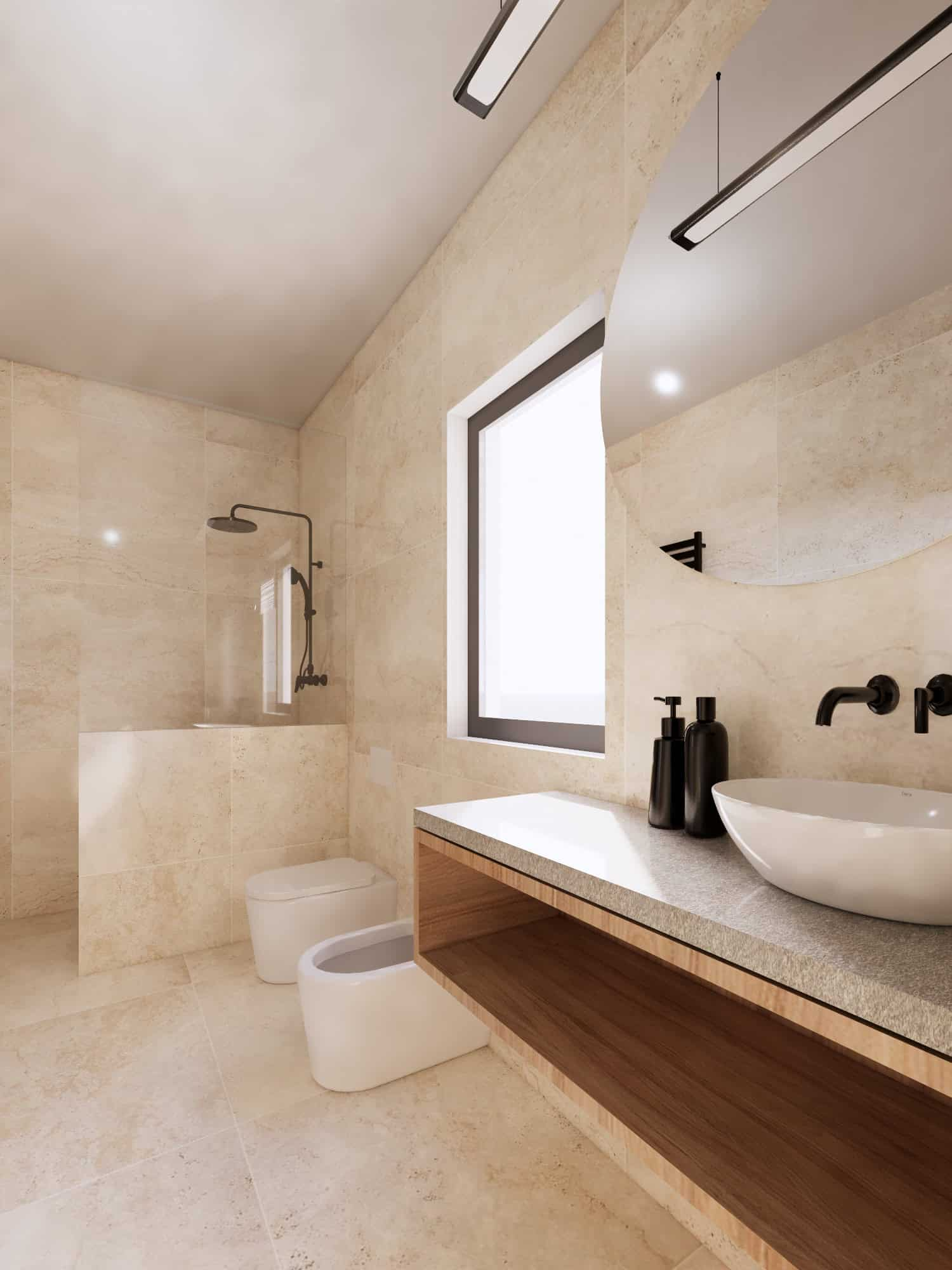 Houses for Sale Cape Verde – 3 Bed Cycas Townhouse at Djadsal Village, Sal - bathroom view