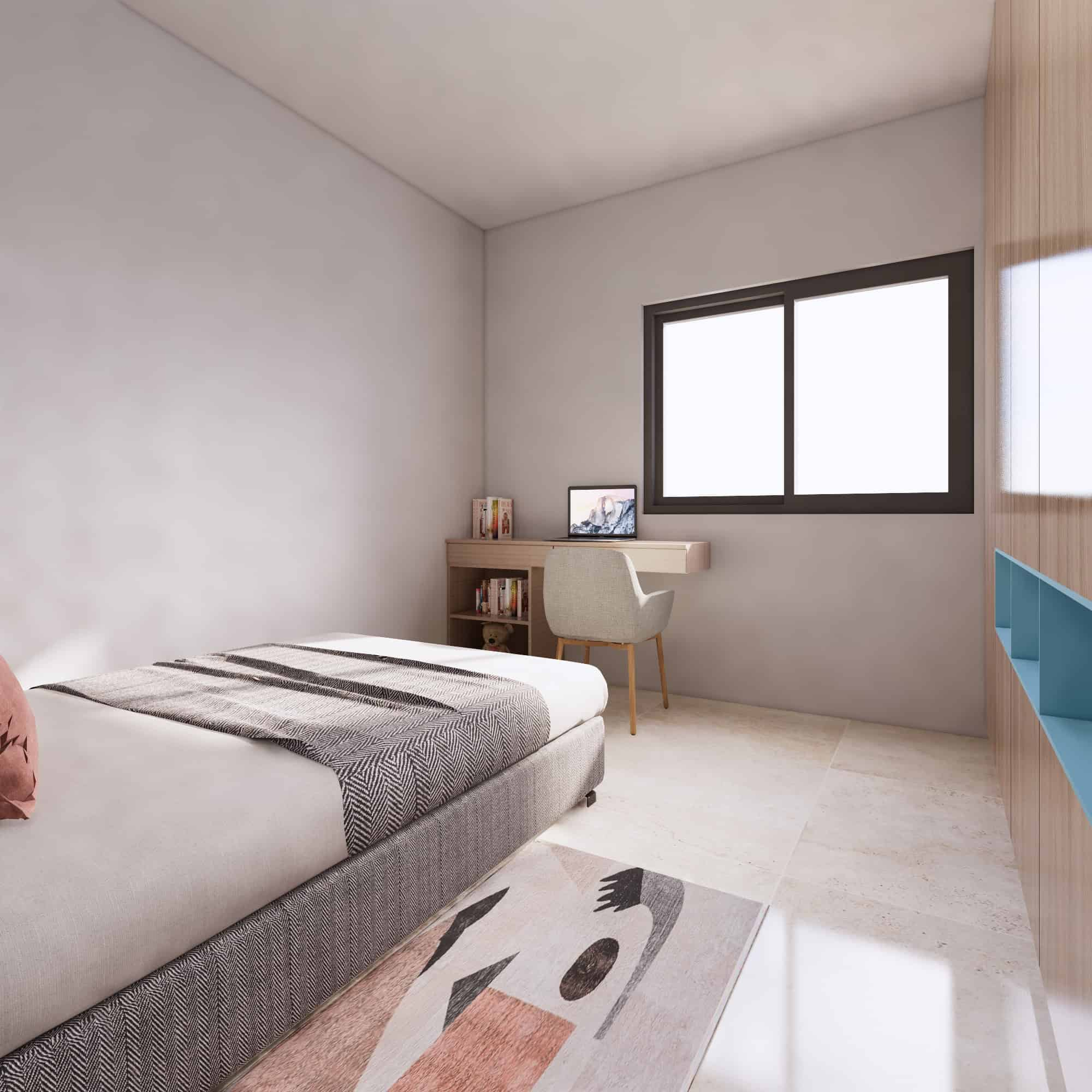 Houses for Sale Cape Verde – 3 Bed Cycas Townhouse at Djadsal Village, Sal - bedroom view