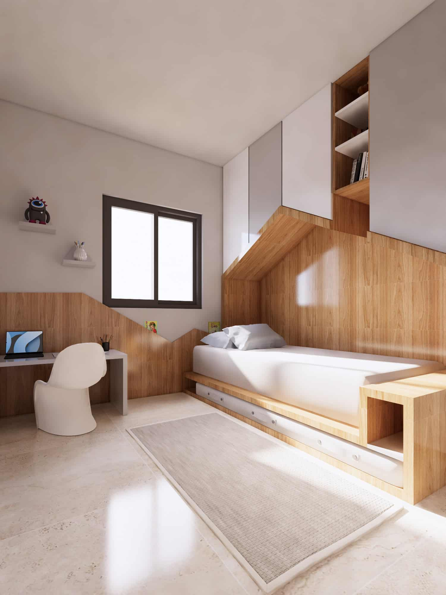 Houses for Sale Cape Verde – 3 Bed Villa Coqueiro at Djadsal Village, Sal - bedroom view