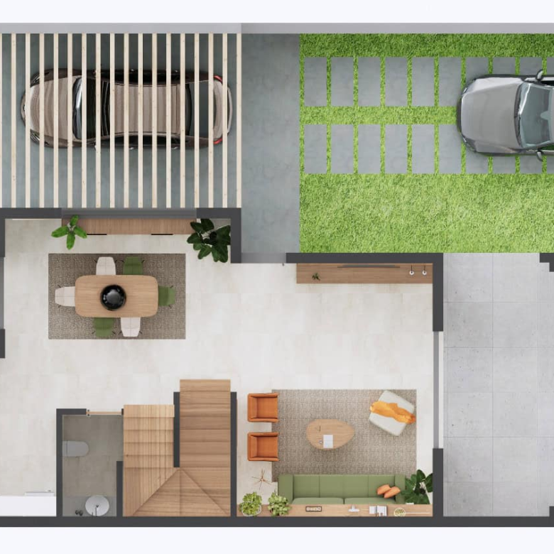 Houses for Sale Cape Verde – 3 Bed Villa Coqueiro at Djadsal Village, Sal - plan view