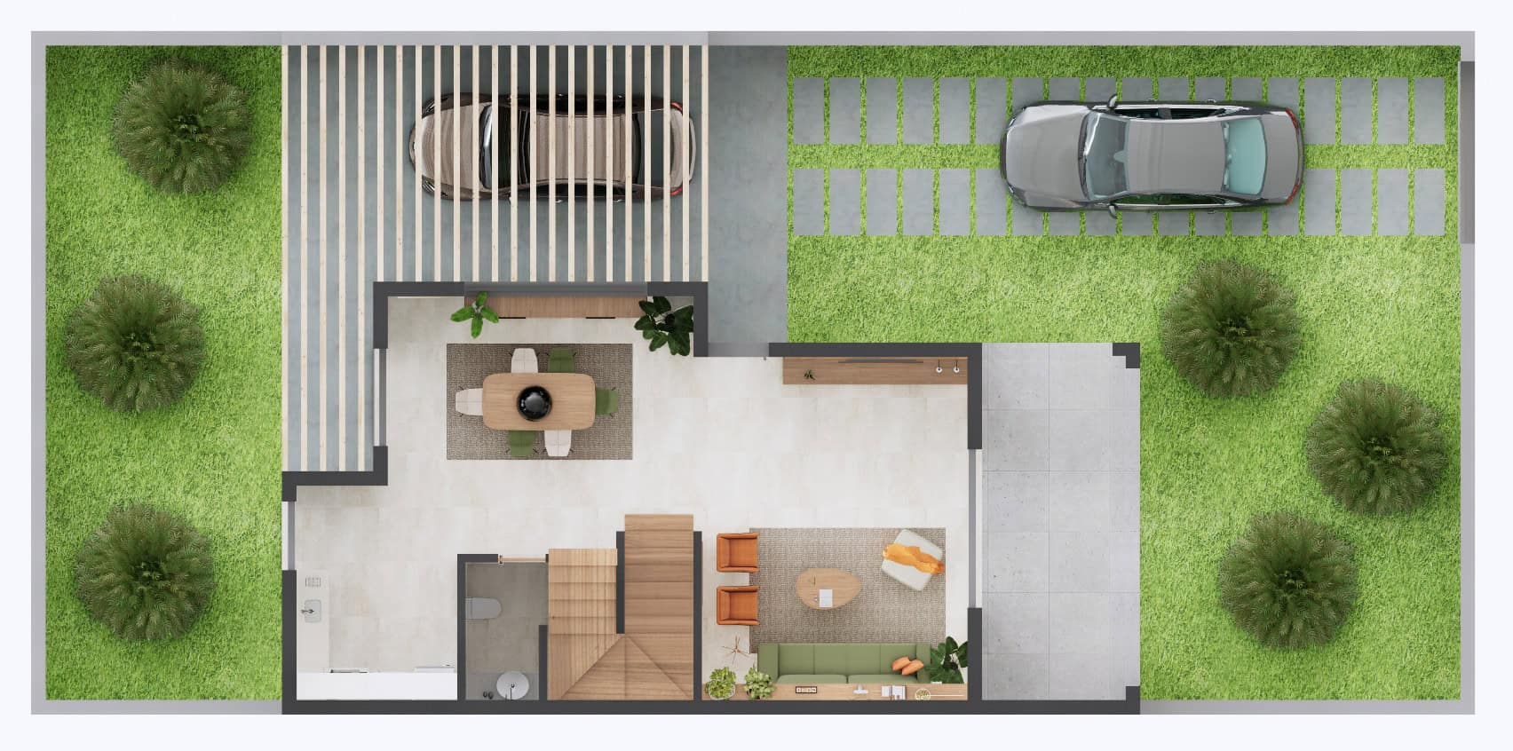 Houses for Sale Cape Verde – 3 Bed Villa Coqueiro at Djadsal Village, Sal - plan view