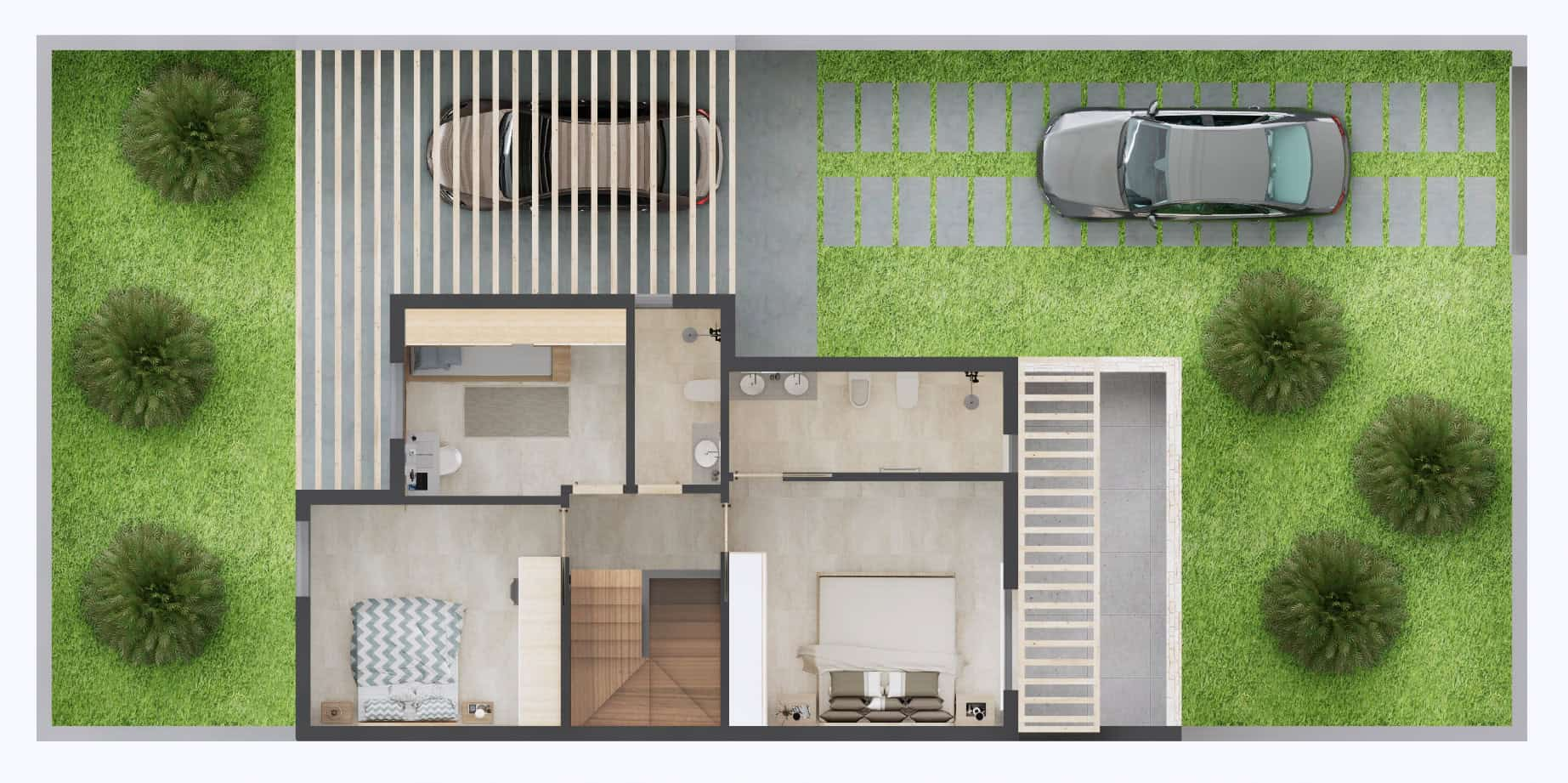 Houses for Sale Cape Verde – 3 Bed Villa Coqueiro at Djadsal Village, Sal - plan view