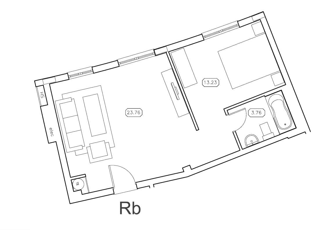 Cape Verde Properties - Fabulous Studio Apartment on the TUI Suneo Resort in Sal - plan view