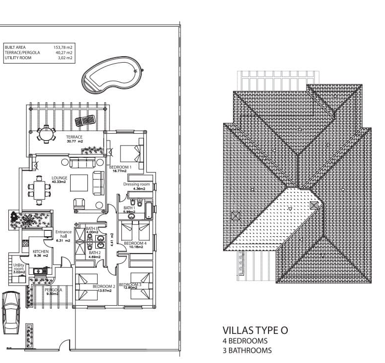 Cape Verde Properties – Spectacular 4-Bed Beachfront Villa at Tortuga Beach Resort, Sal - Plan View