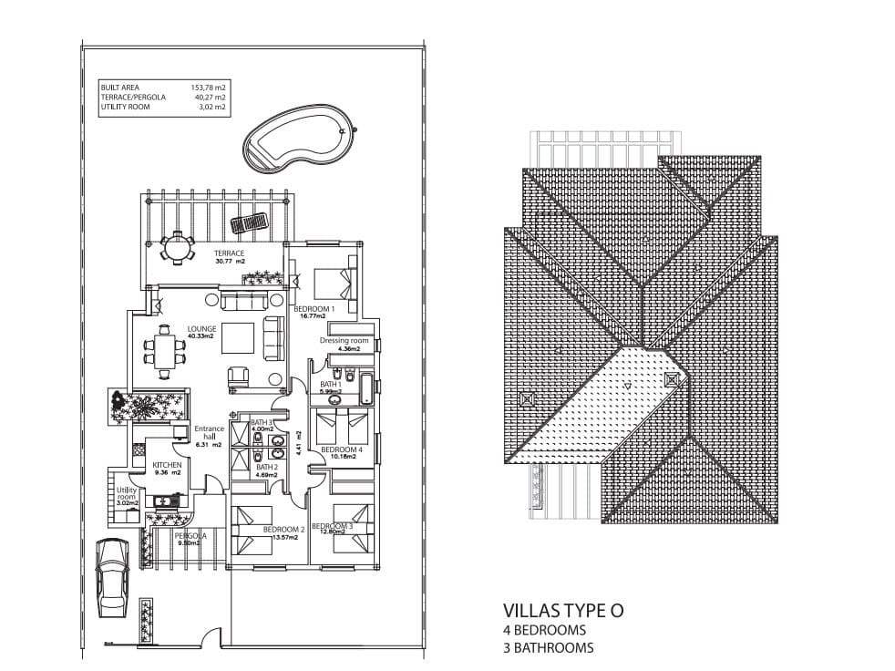 Cape Verde Properties – Spectacular 4-Bed Beachfront Villa at Tortuga Beach Resort, Sal - Plan View