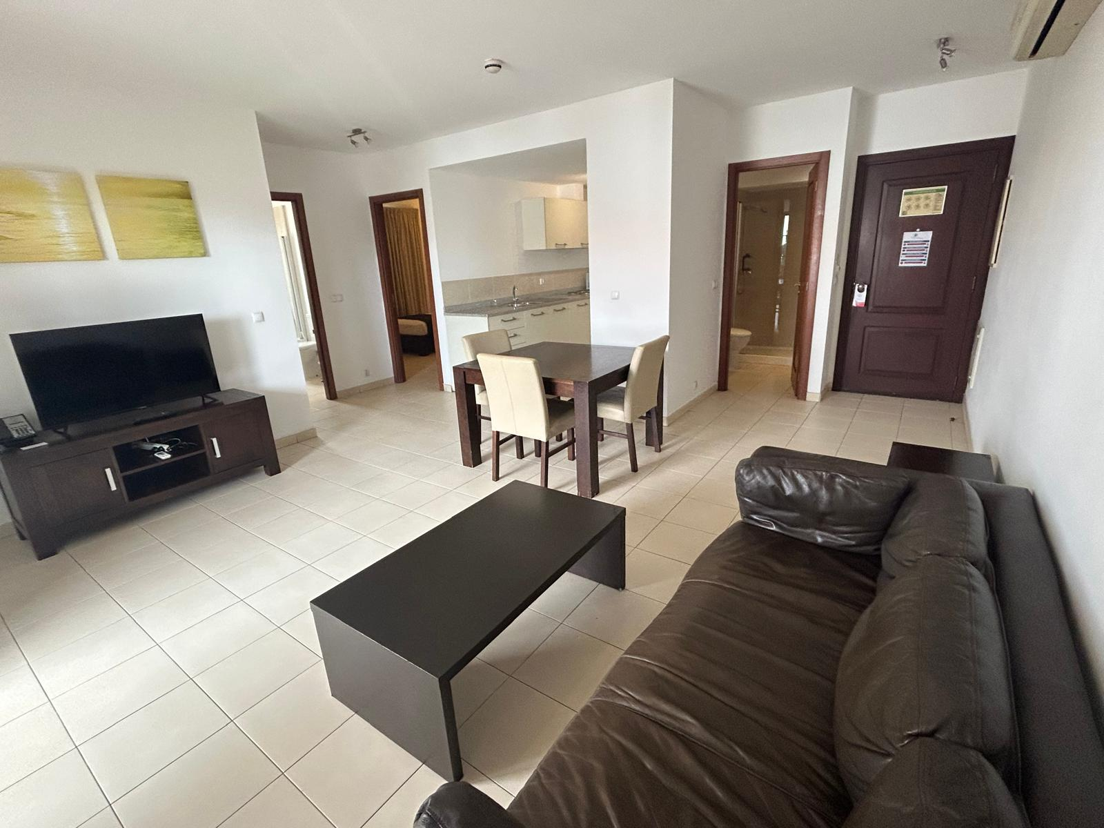 Cape Verde Property for Sale - Attractive 2-Bed Apartment at Tortuga Beach Resort, Sal - Living room view