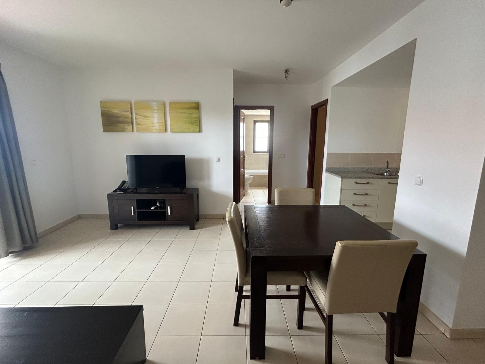 Cape Verde Property for Sale - Attractive 2-Bed Apartment at Tortuga Beach Resort, Sal - living room view