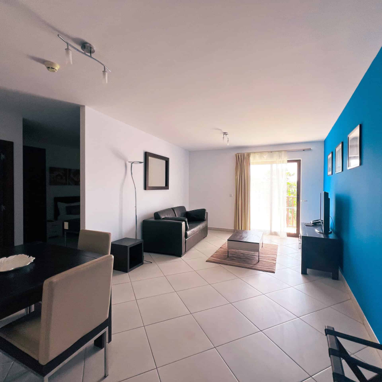Large 1 Bed Apartment on TUI Suneo Resort – A Prime Cape Verde Property - living room view