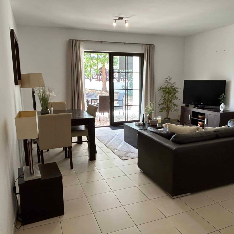 Property for Sale Cape Verde – 2-Bed Apartment at Tortuga Beach Resort, Sal living room view