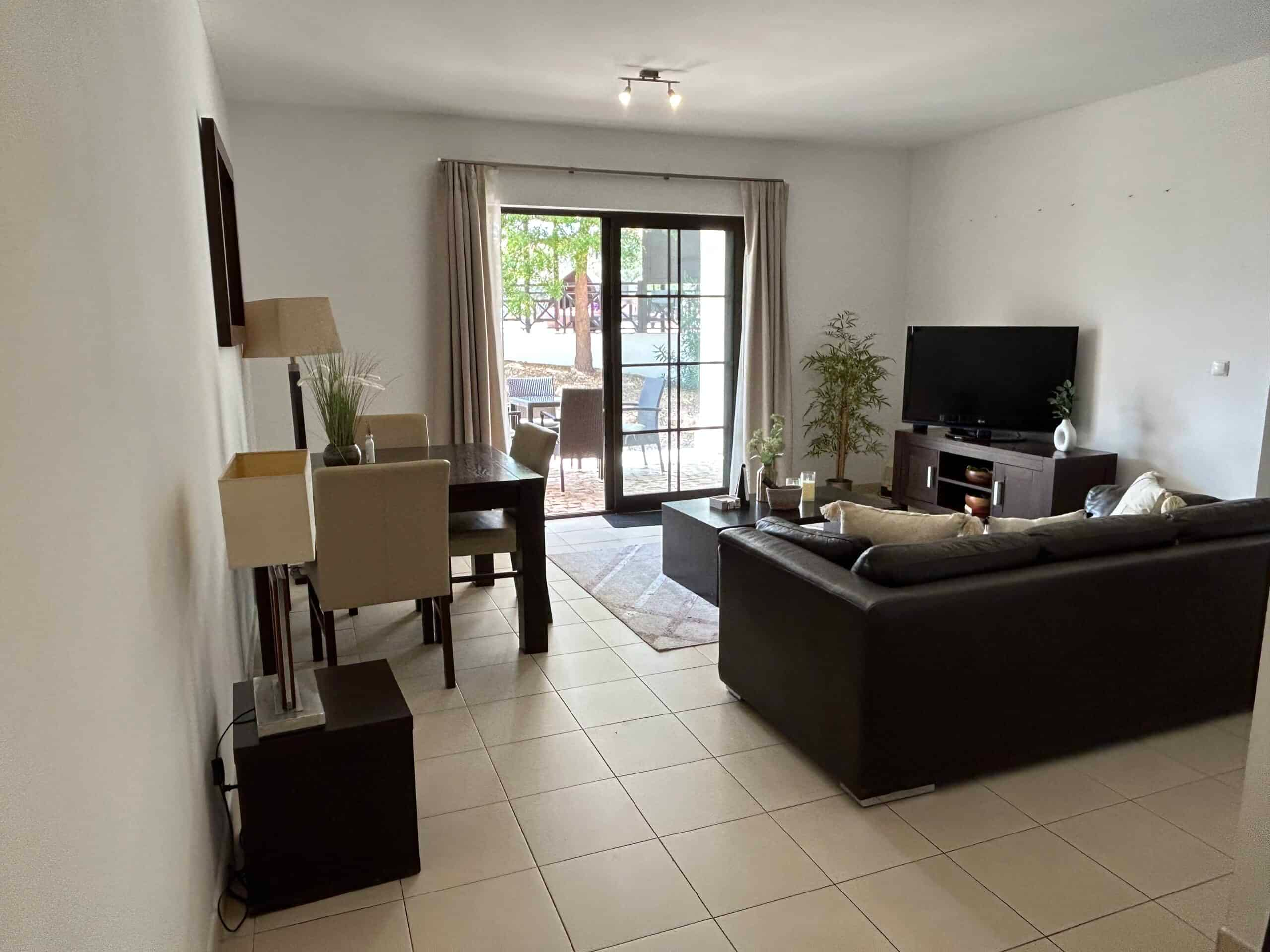 Property for Sale Cape Verde – 2-Bed Apartment at Tortuga Beach Resort, Sal living room view