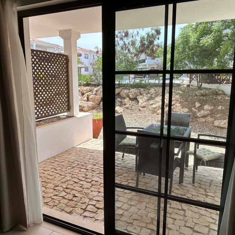 Property for Sale Cape Verde – 2-Bed Apartment at Tortuga Beach Resort, Sal balcony view