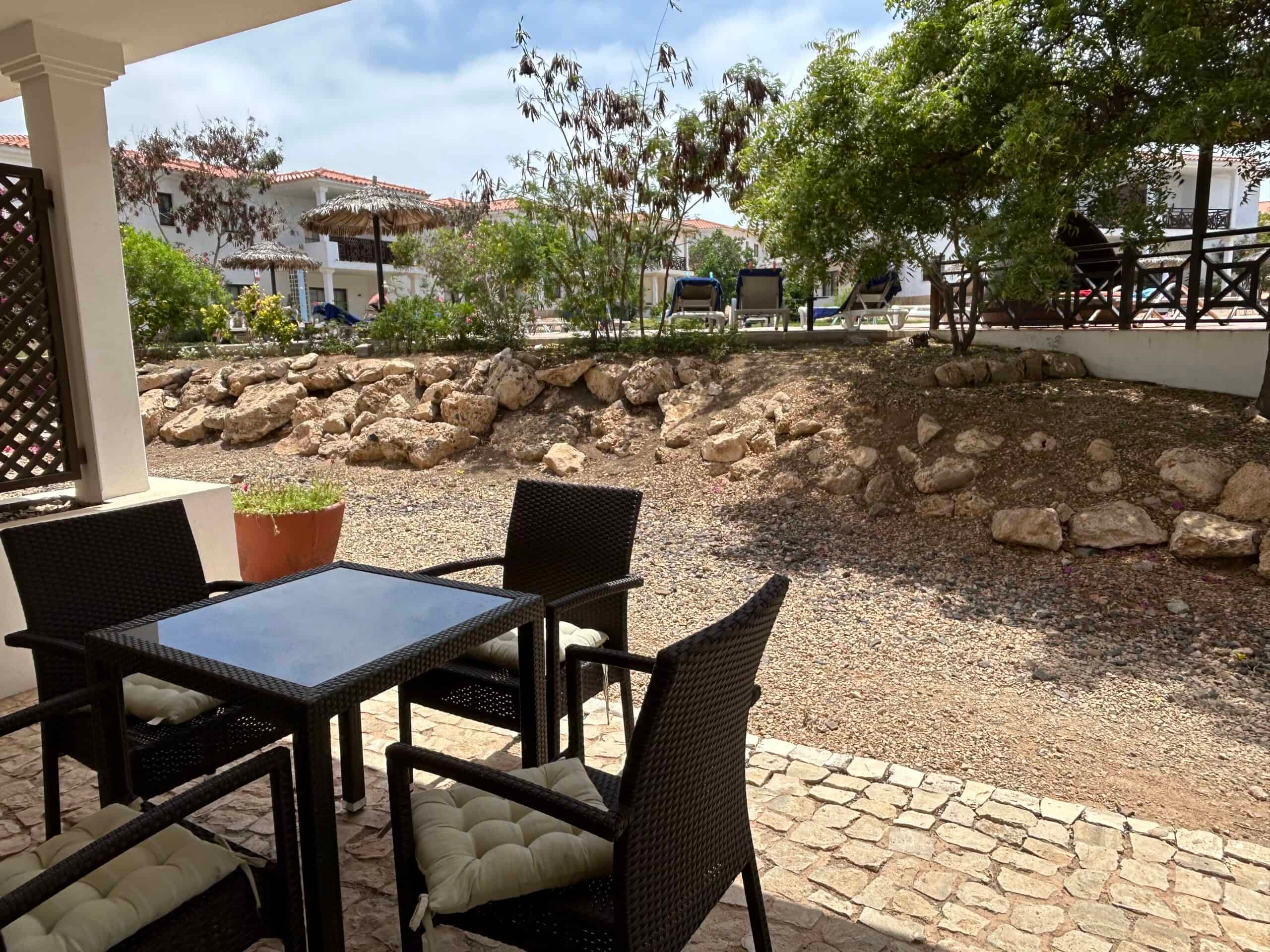 Property for Sale Cape Verde – 2-Bed Apartment at Tortuga Beach Resort, Sal balcony view