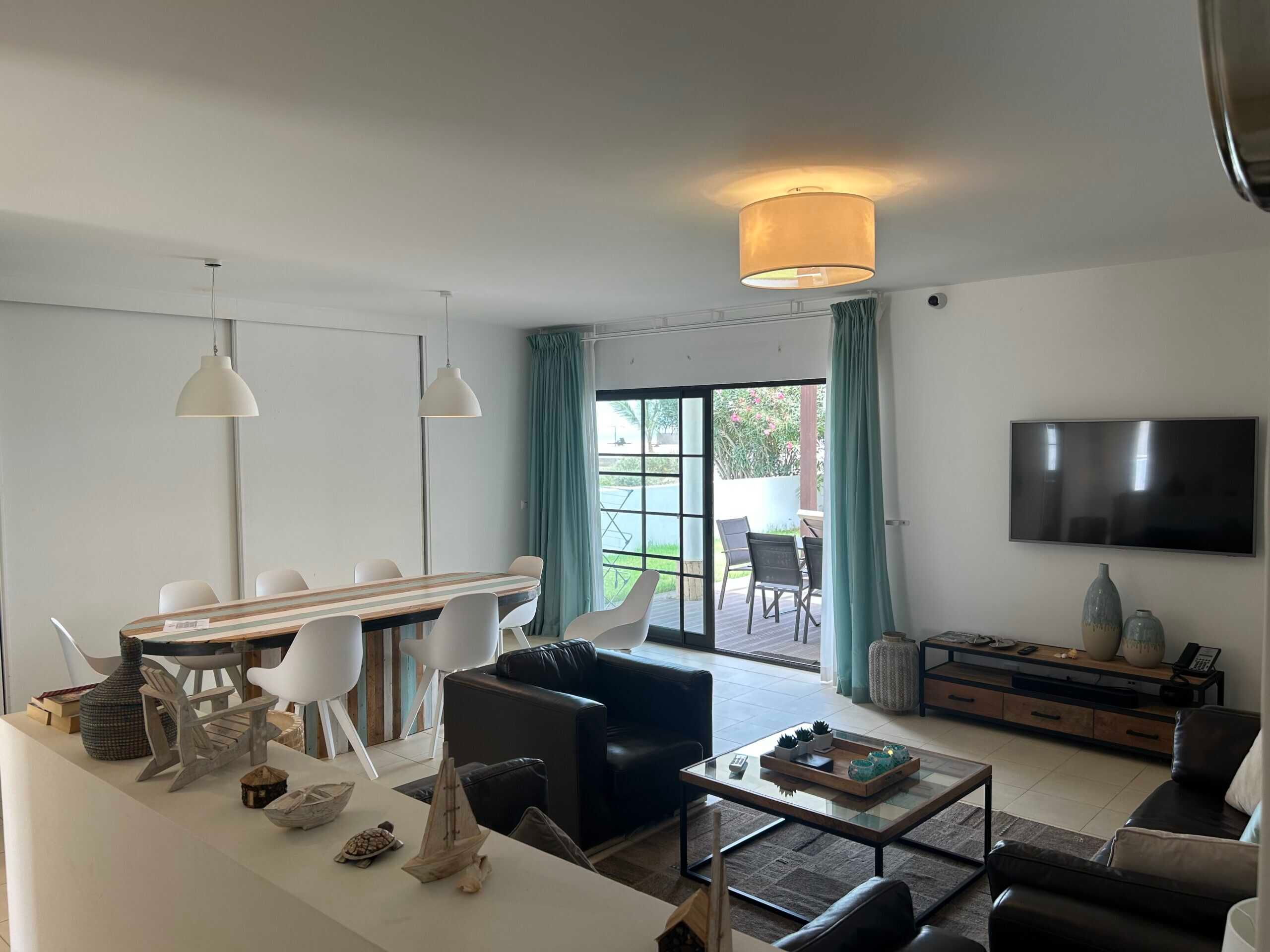 Cape Verde Properties – Spectacular 4-Bed Beachfront Villa at Tortuga Beach Resort, Sal - Living Room view