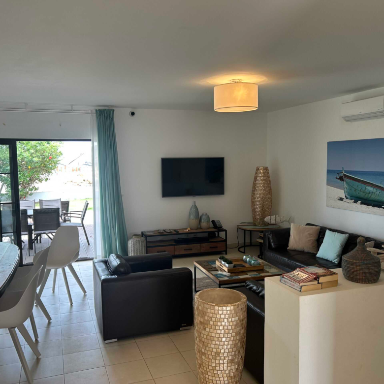 Cape Verde Properties – Spectacular 4-Bed Beachfront Villa at Tortuga Beach Resort, Sal - Living Room View