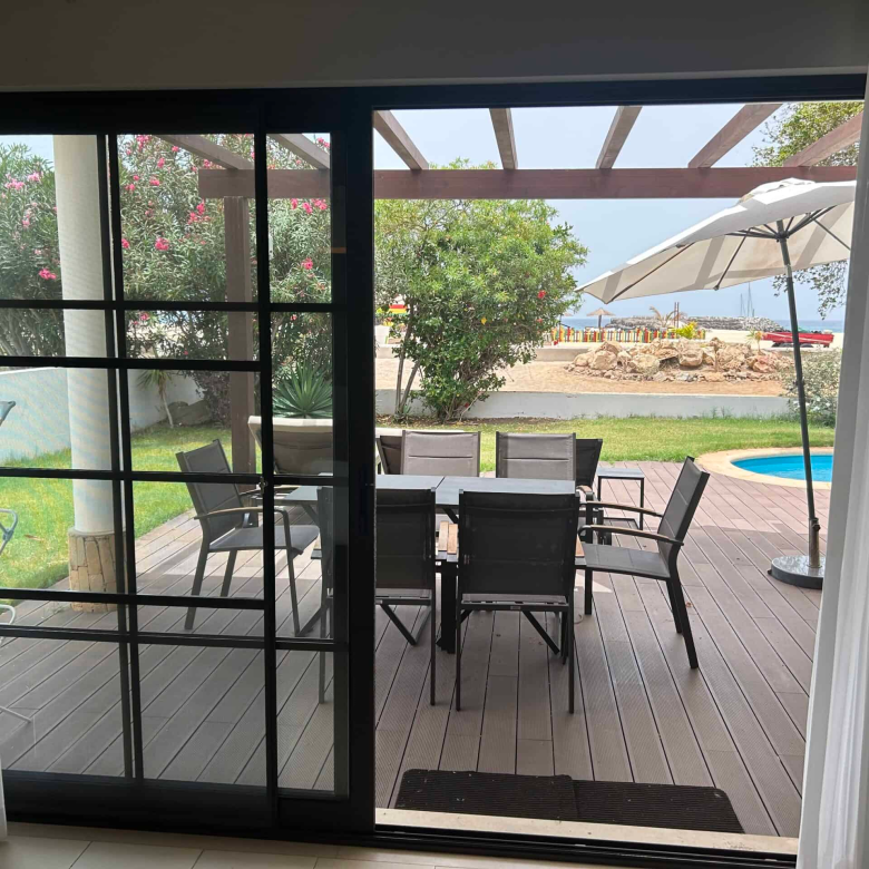 Cape Verde Properties – Spectacular 4-Bed Beachfront Villa at Tortuga Beach Resort, Sal - garden and pool view