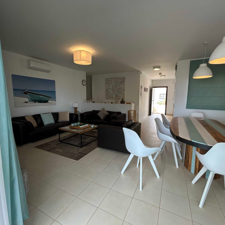 Cape Verde Properties – Spectacular 4-Bed Beachfront Villa at Tortuga Beach Resort, Sal - living room view