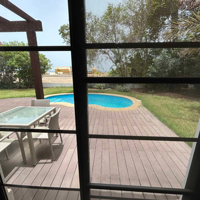 Cape Verde Properties – Spectacular 4-Bed Beachfront Villa at Tortuga Beach Resort, Sal - garden and pool view