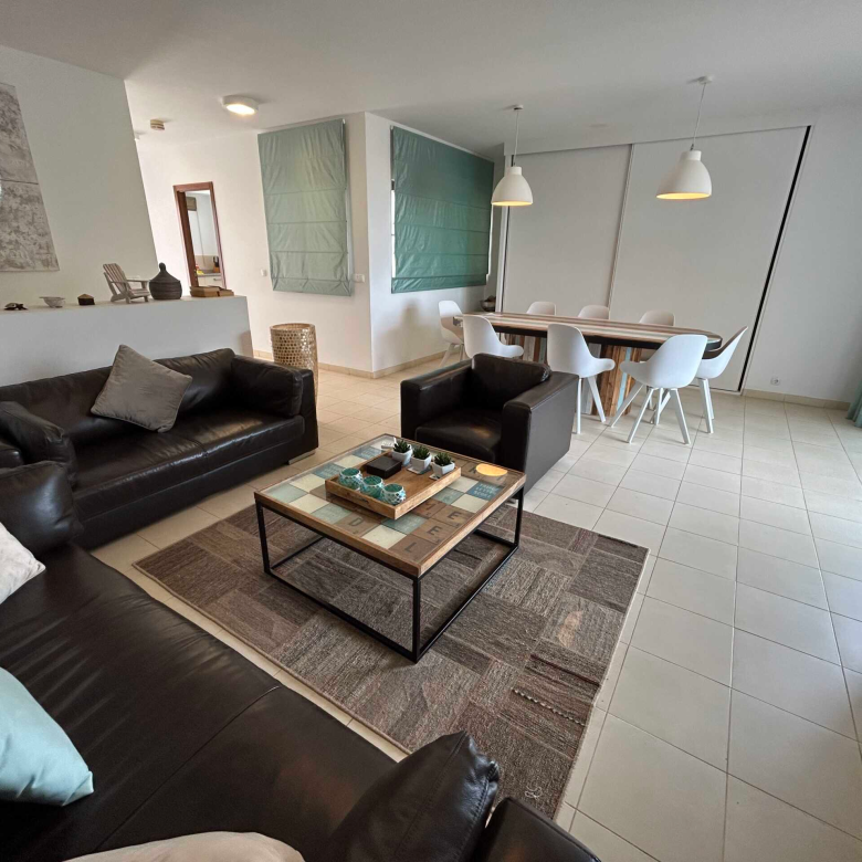 Cape Verde Properties – Spectacular 4-Bed Beachfront Villa at Tortuga Beach Resort, Sal - living room view