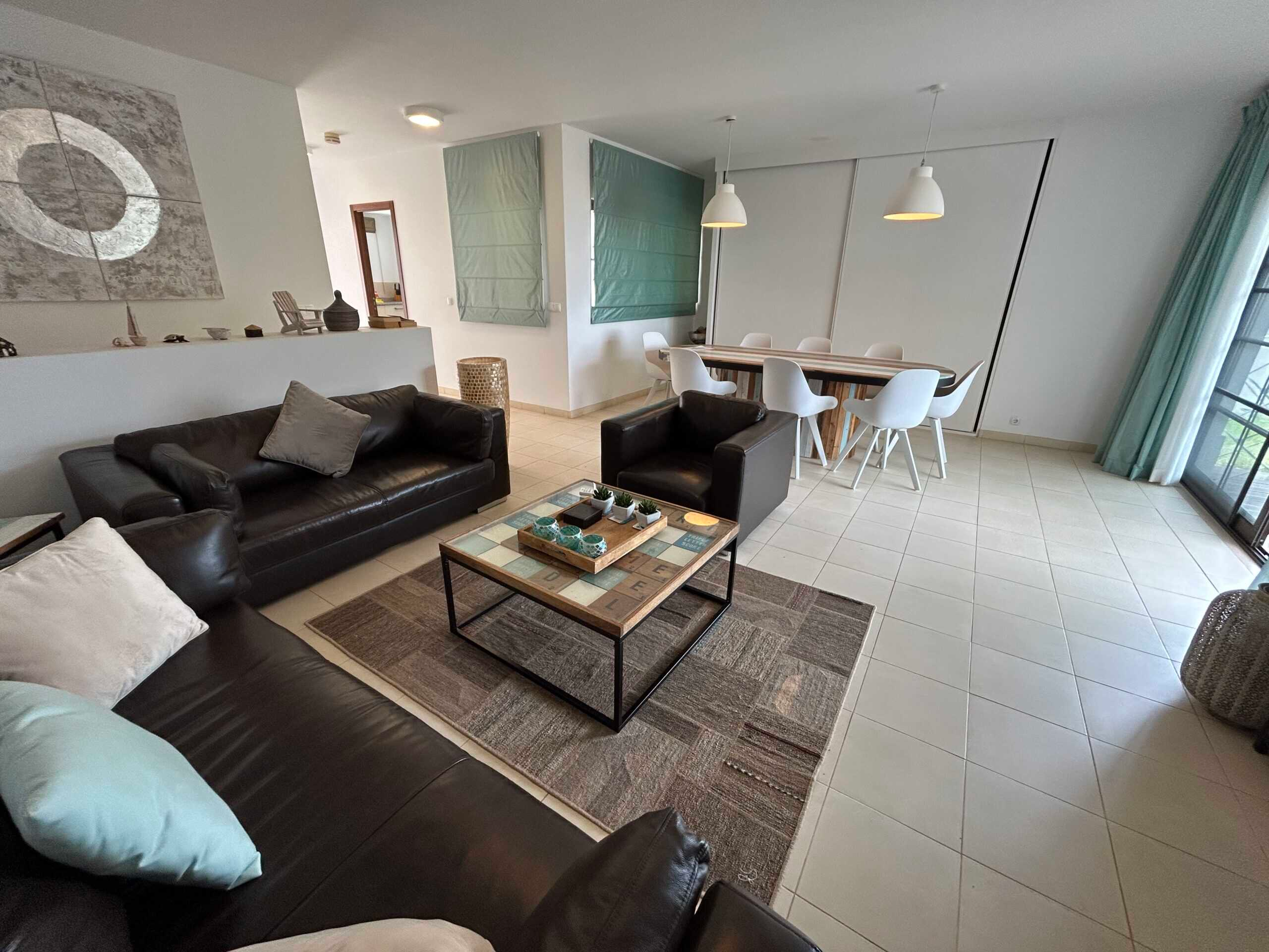 Cape Verde Properties – Spectacular 4-Bed Beachfront Villa at Tortuga Beach Resort, Sal - living room view