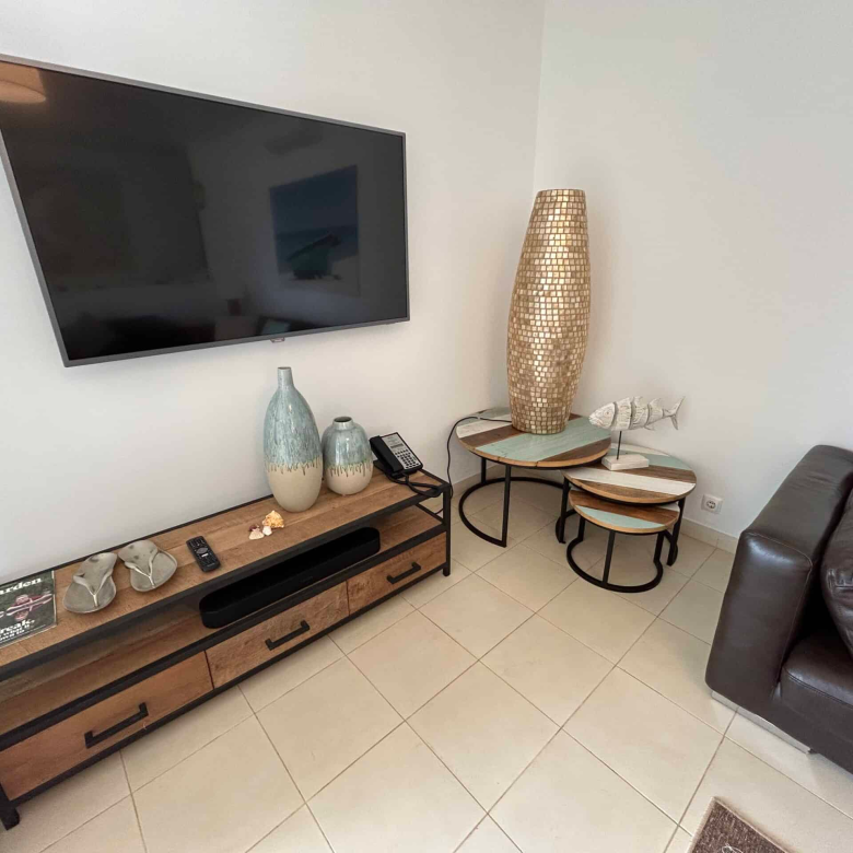 Cape Verde Properties – Spectacular 4-Bed Beachfront Villa at Tortuga Beach Resort, Sal - living room view