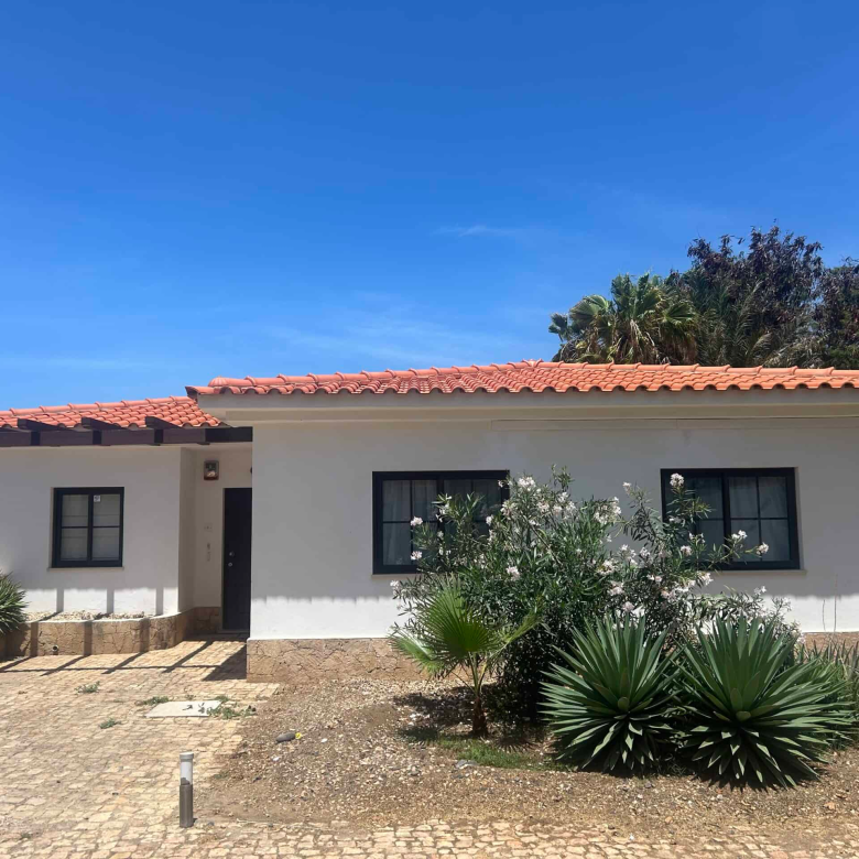 Cape Verde Properties – Spectacular 4-Bed Beachfront Villa at Tortuga Beach Resort, Sal - front outside view