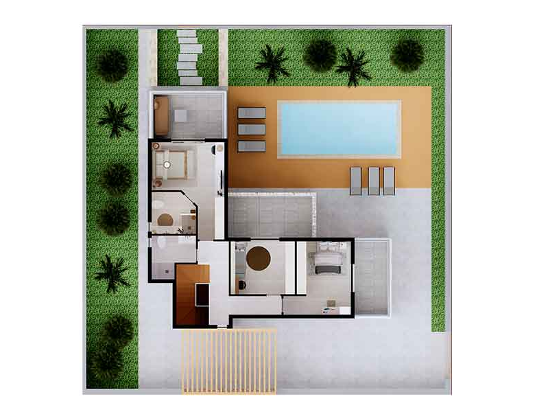 Villa Tamareira – Luxury New Build Among the Finest Houses for Sale Cape Verde - plan view