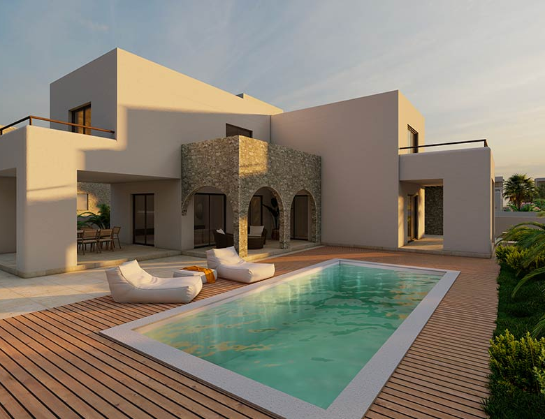 Villa Tamareira – Luxury New Build Among the Finest Houses for Sale Cape Verde - Outside view