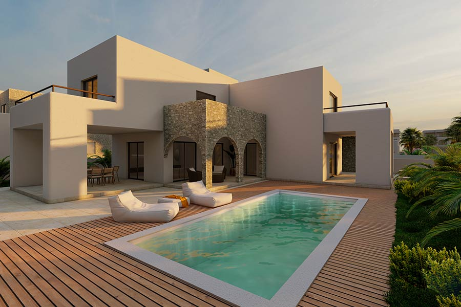 Villa Tamareira – Luxury New Build Among the Finest Houses for Sale Cape Verde - Outside view