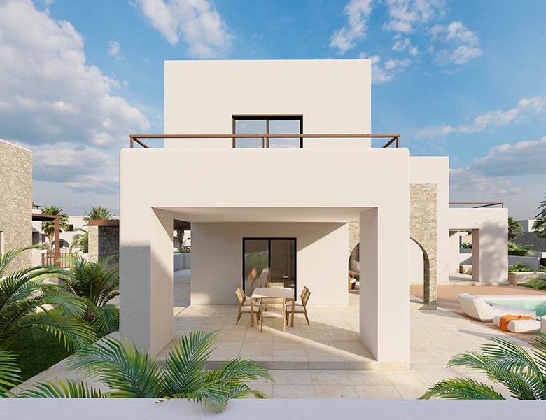 Villa Tamareira – Luxury New Build Among the Finest Houses for Sale Cape Verde - outside view