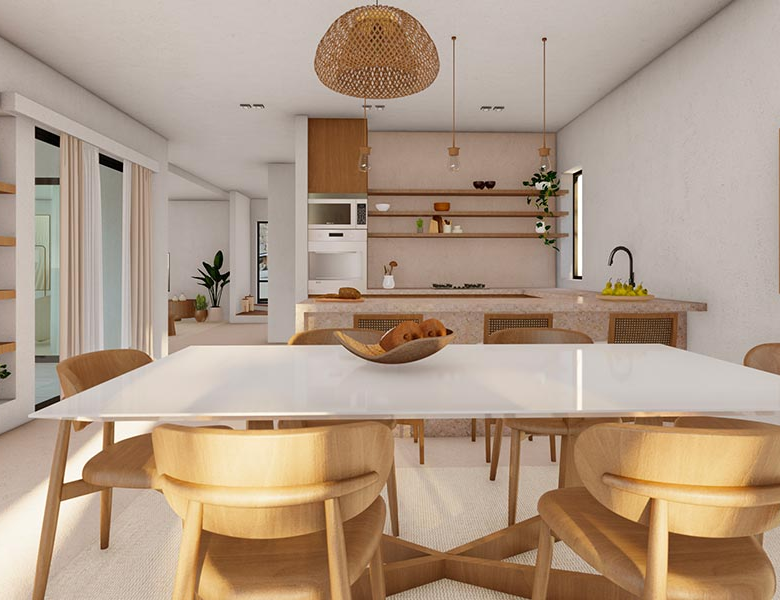 Villa Tamareira – Luxury New Build Among the Finest Houses for Sale Cape Verde - dining room view