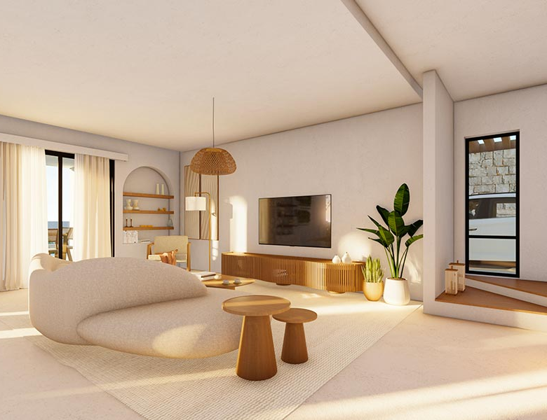 Villa Tamareira – Luxury New Build Among the Finest Houses for Sale Cape Verde - living room view