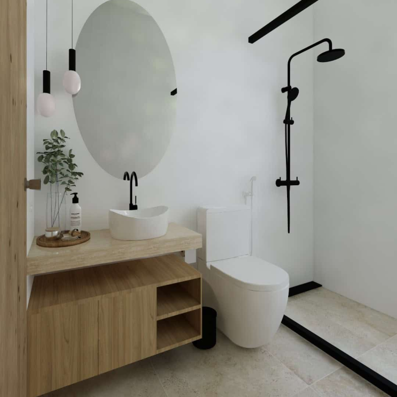 Cape Verde Properties – New 2-Bed Apartments at Alioth Development, Santa Maria - bathroom view