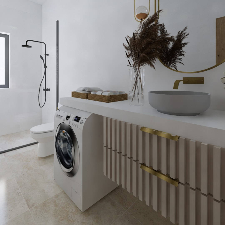 Cape Verde Properties – New 2-Bed Apartments at Alioth Development, Santa Maria - bathroom view