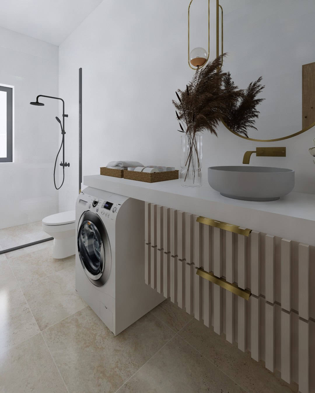 Cape Verde Properties – New 2-Bed Apartments at Alioth Development, Santa Maria - bathroom view