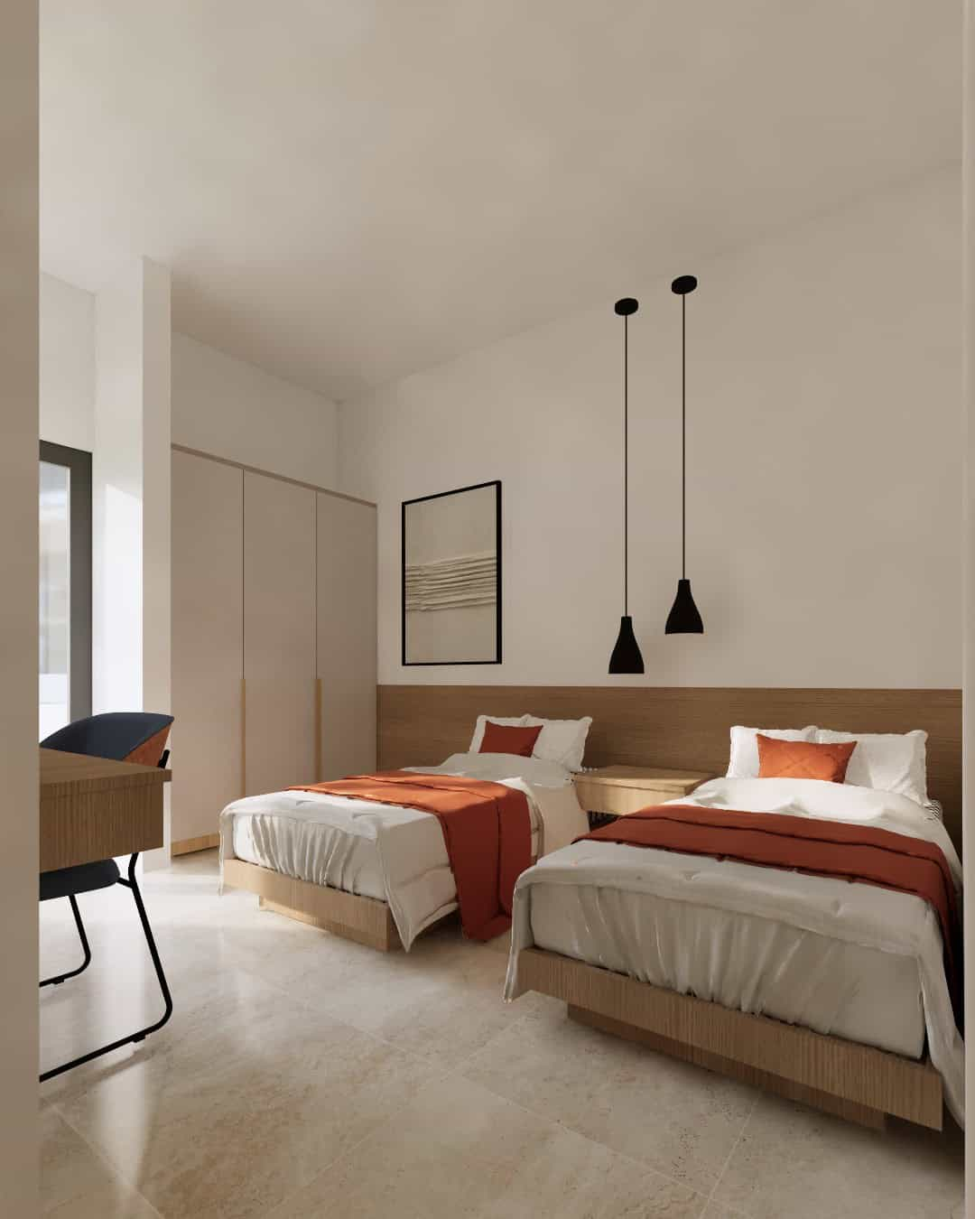 Cape Verde Properties – New 2-Bed Apartments at Alioth Development, Santa Maria - bedroom view