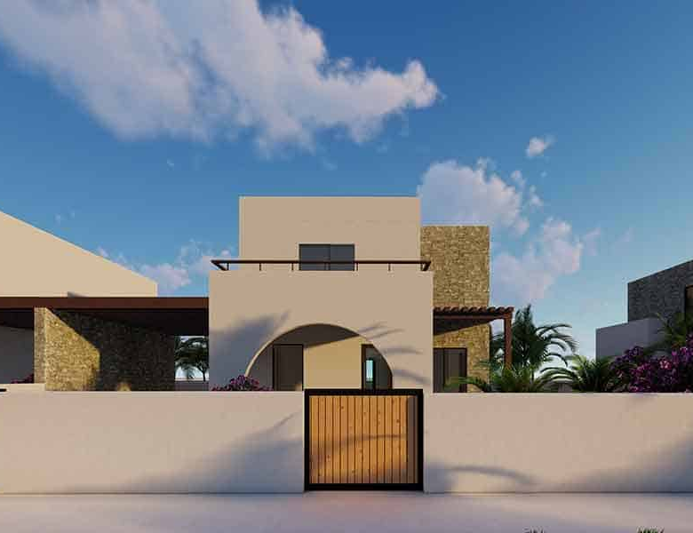 Houses for Sale Cape Verde – 3 Bed Villa Coqueiro at Djadsal Village, Sal - outside view