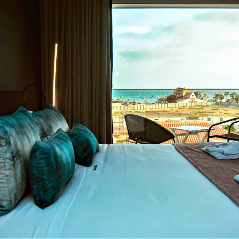 Property for Sale Cape Verde: Stylish Boutique Hotel in the Heart of Santa Maria - bedroom view