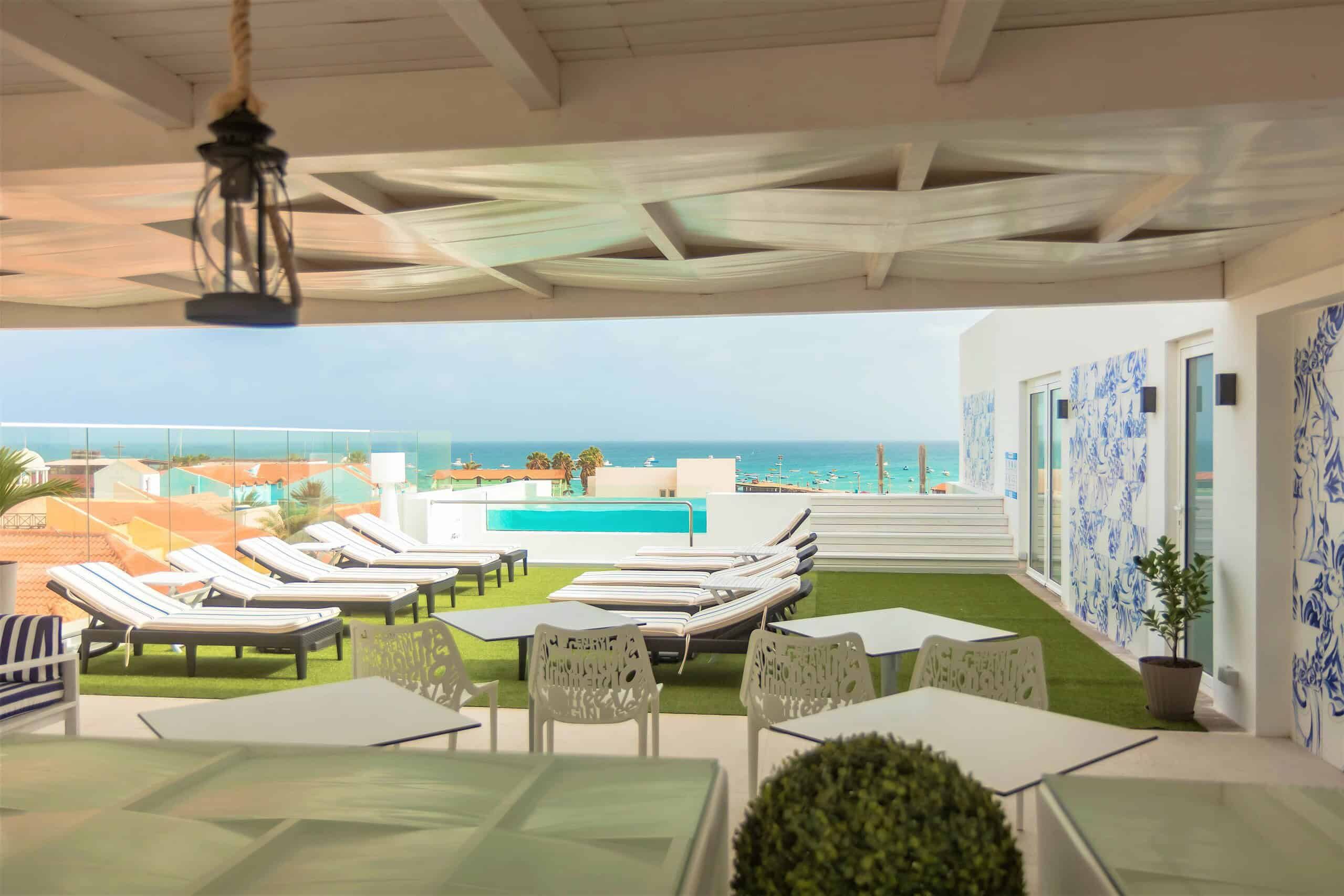 Property for Sale Cape Verde: Stylish Boutique Hotel in the Heart of Santa Maria - Roof top view