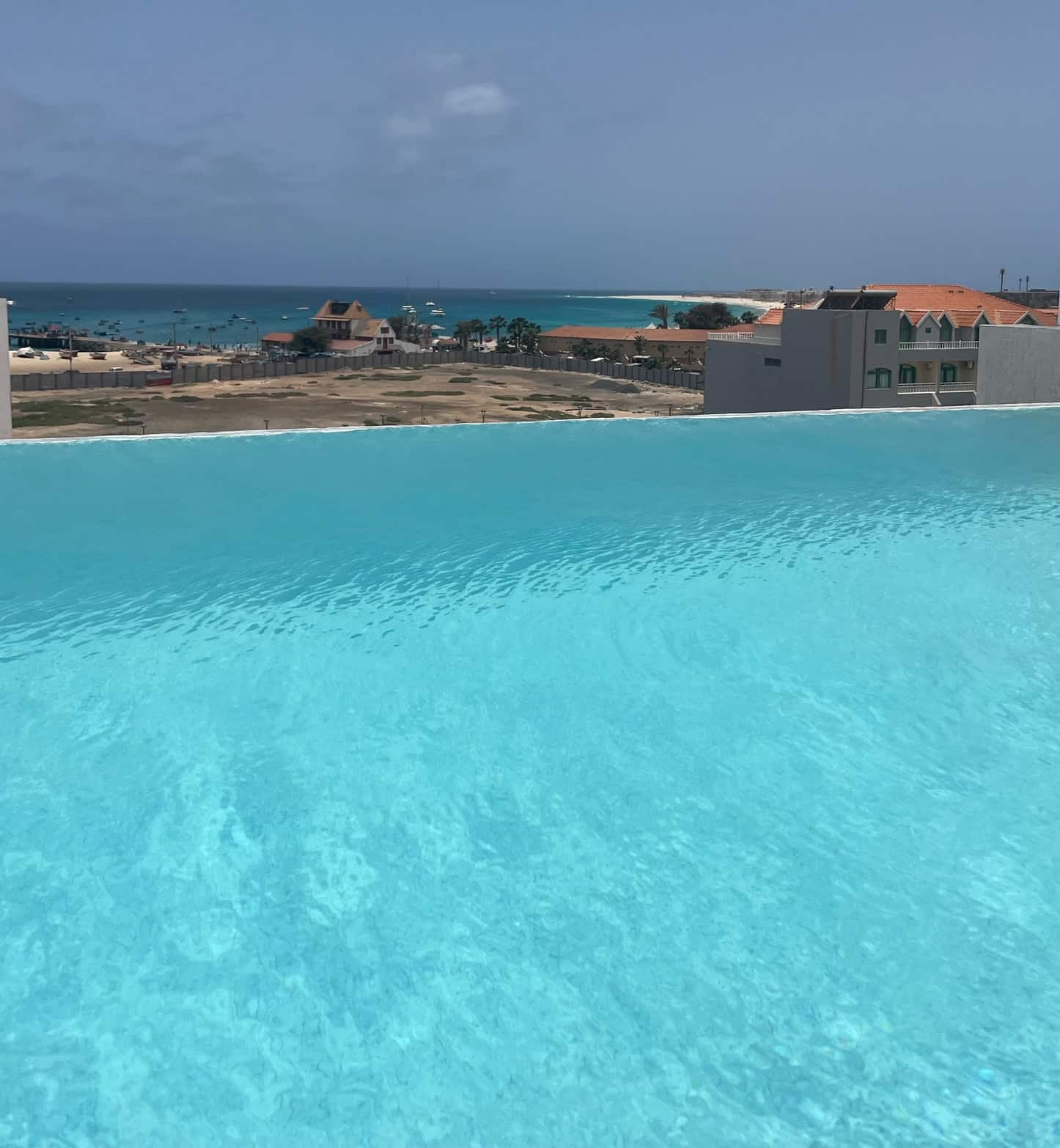 Property for Sale Cape Verde: Stylish Boutique Hotel in the Heart of Santa Maria - infinity pool view