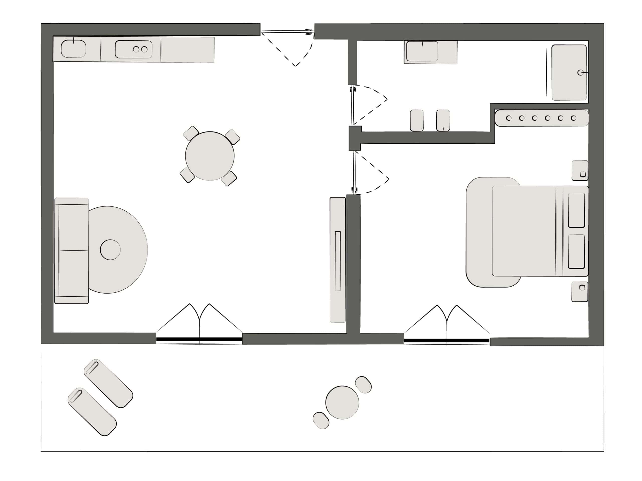 Batuque Apartment Santa Maria – New Build 1 Bed at Branco Plaza
