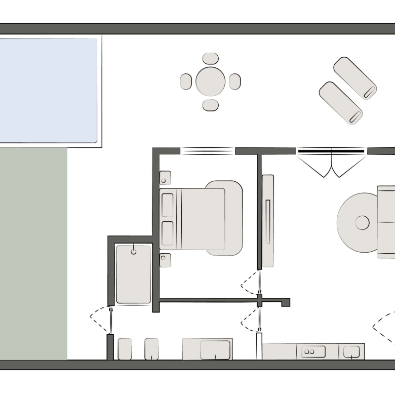 Garden Apartment for Sale Santa Maria – Branco Sea T1 Near Angulo Beach