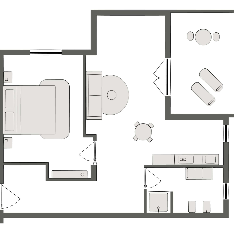 Branco Sea Partial View Apartment – Santa Maria, Sal