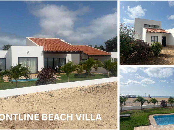 Luxury Beachfront Villa Sal – 5 Bed Frontline Residence at Dunas